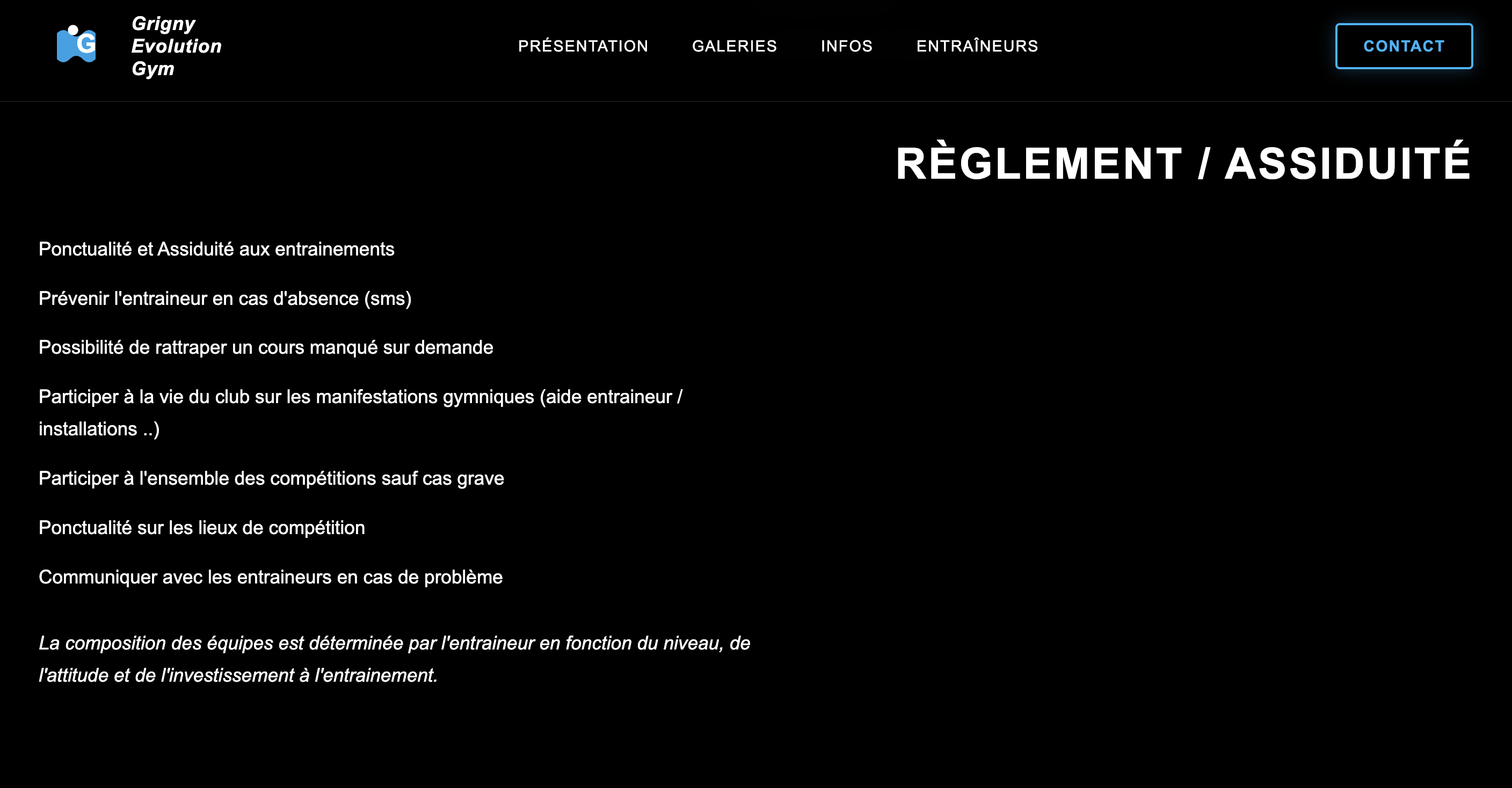 Grigny Gymnastique - Vue secondaire